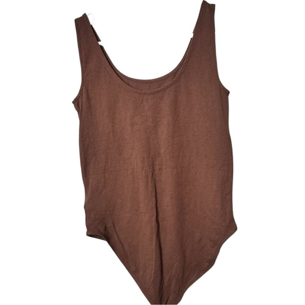 Old Navy Women's Brown Snap Closure All In One Bodysuit  Sz M